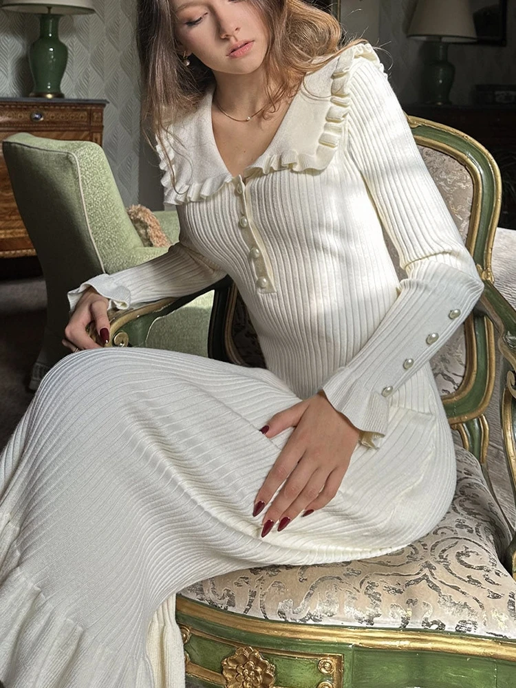 Ele gestrickter, elastischer, langer Sve-Puppenkragen Dr. Mittellang, Frühling, Herbst, Winter, Faion, Einzelstück, anderes Material