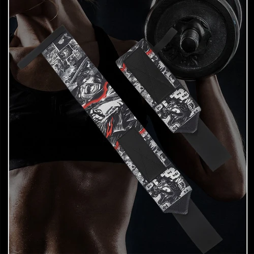 Imagen 2 del producto Berserk Anime deportes levantamiento de pesas muñequeras soporte para gimnasio entrenamiento resistente, Fitness peso muerto, levantamiento de pesas