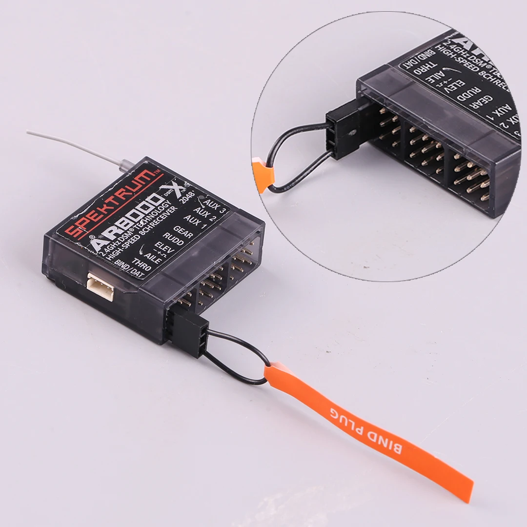 

2.4GHz for DSM2 8 Channel High Speed AR8000 Receiver Extended Antenna for DX7s DX8 DX9 for RC Helicopter Multicopter