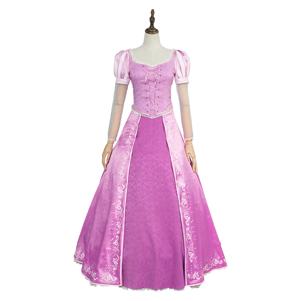 Tangled Cosplay Princess Costume Adult Women Fantasy Skirt Dress Gown Outfits Halloween Carnival Party Disguise Suit