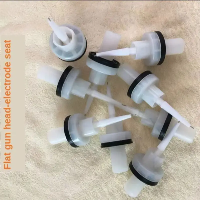 2/4 Pcs Electrostatic Spraying Needle for Plastic Powder Coating Flat Electrode Gun Head Compatible with Gema GMFlat Jet NF20 No