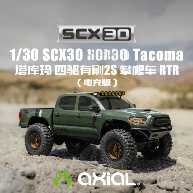 Hot In Stock Axial SCX30 1/30 Tacoma TRD Pro RC Crawler 4WD RTR with 2.4GHz Radio Licensed Body for Desktop and Outdoor