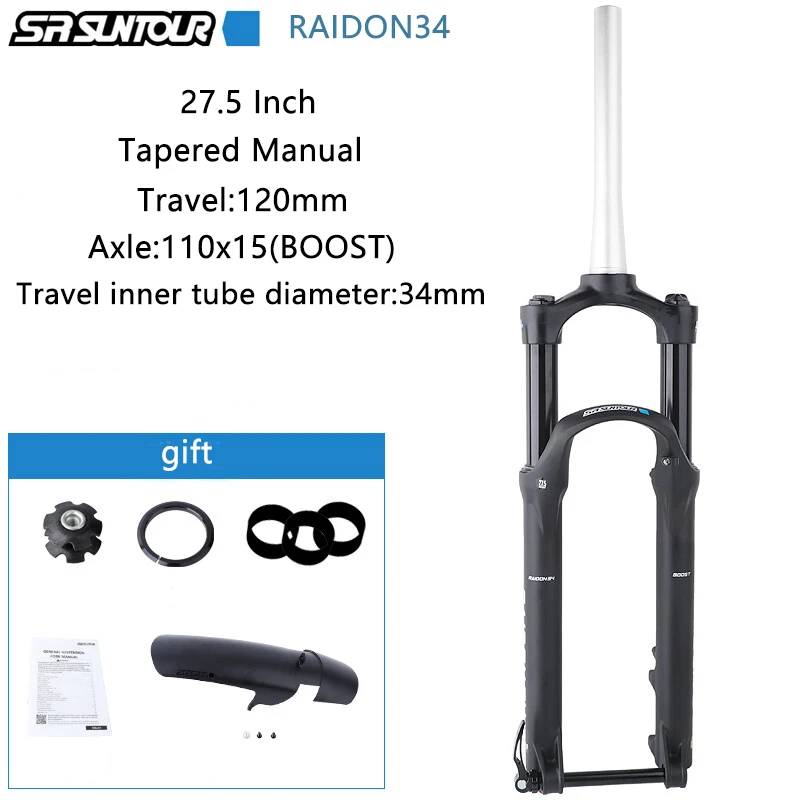 SR SUNTOUR RAIDON Mountain Bike Front Fork Bucket Axle Mountain
