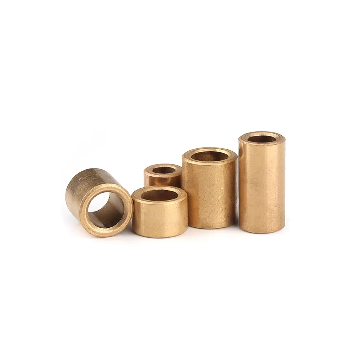 Self Lubricating Sintered Bronze Bushing Oil Impregnated Copper Brass Sleeve Powder Metallurgy Bearing Bush Inner Dia 3~60mm