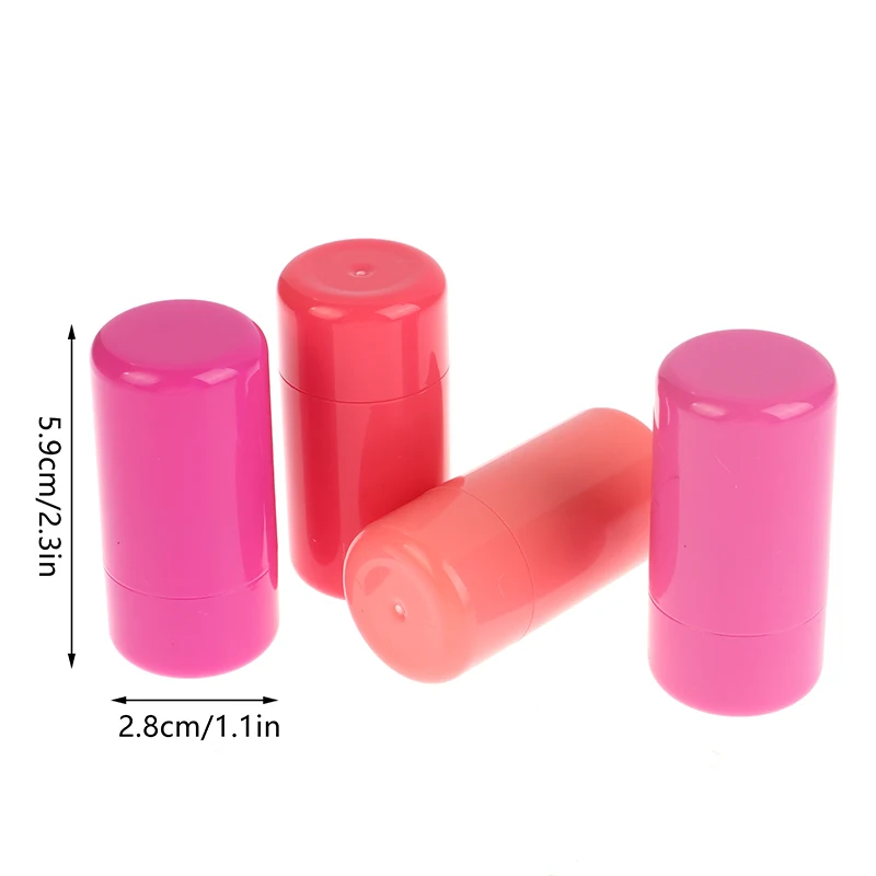 4g Refillable Lipstick Tube Lip Balm Container Rouge Tube Grooming Stick Cosmetic Containers Lotion Container Travel Bottle