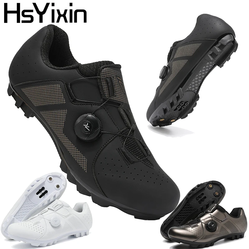 

MTB Riding Shoes with Flat Men and Women Mountain Bike Sneakers Bike Lock Shoes Rubber Non-Slip Flat Road Riding Shoes