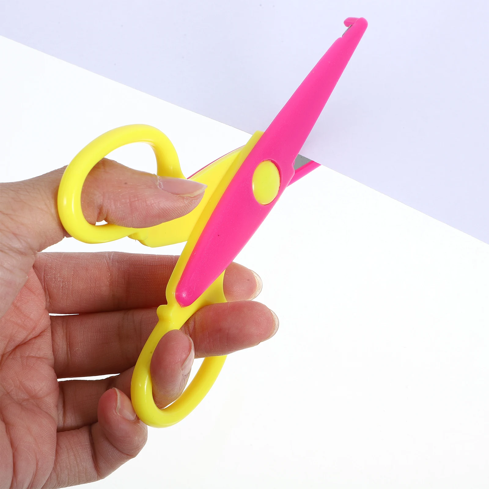 12 Buah Set Gunting untuk Siswa, Gunting Kerajinan dengan Pola Tepi Dekoratif, Aman untuk Memotong Kertas, untuk Sekolah, Kantor, DIY, Seni