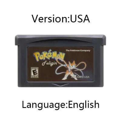 Pokemon Series GBA Game Cartridge 32-Bit Video Game Console Card  Fuligin AshGray Liquid Crystal My Ass USA Version for GBA NDS view 5