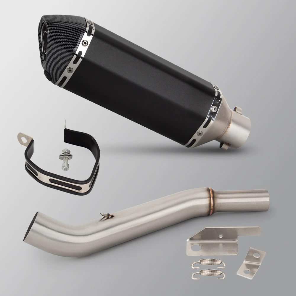For Bajaj NS200 RS200 Pulsar 160 Pulsar 200 NS160 Dominar 400 Slip on Line Motorcycle Exhaust Muffler Link Pipe Tail Tube