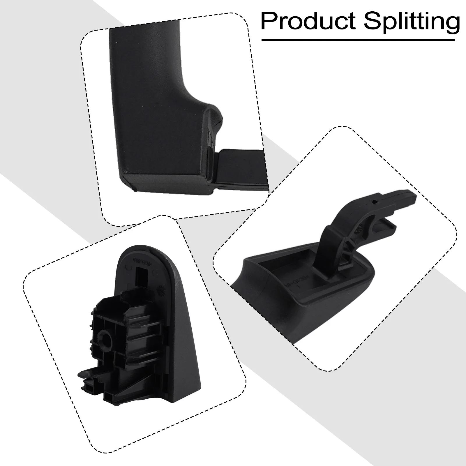 Easily Install New Practical Door Bezel Handle Auto Parts Car Accessories Direct Replacement Left&Right Replacement