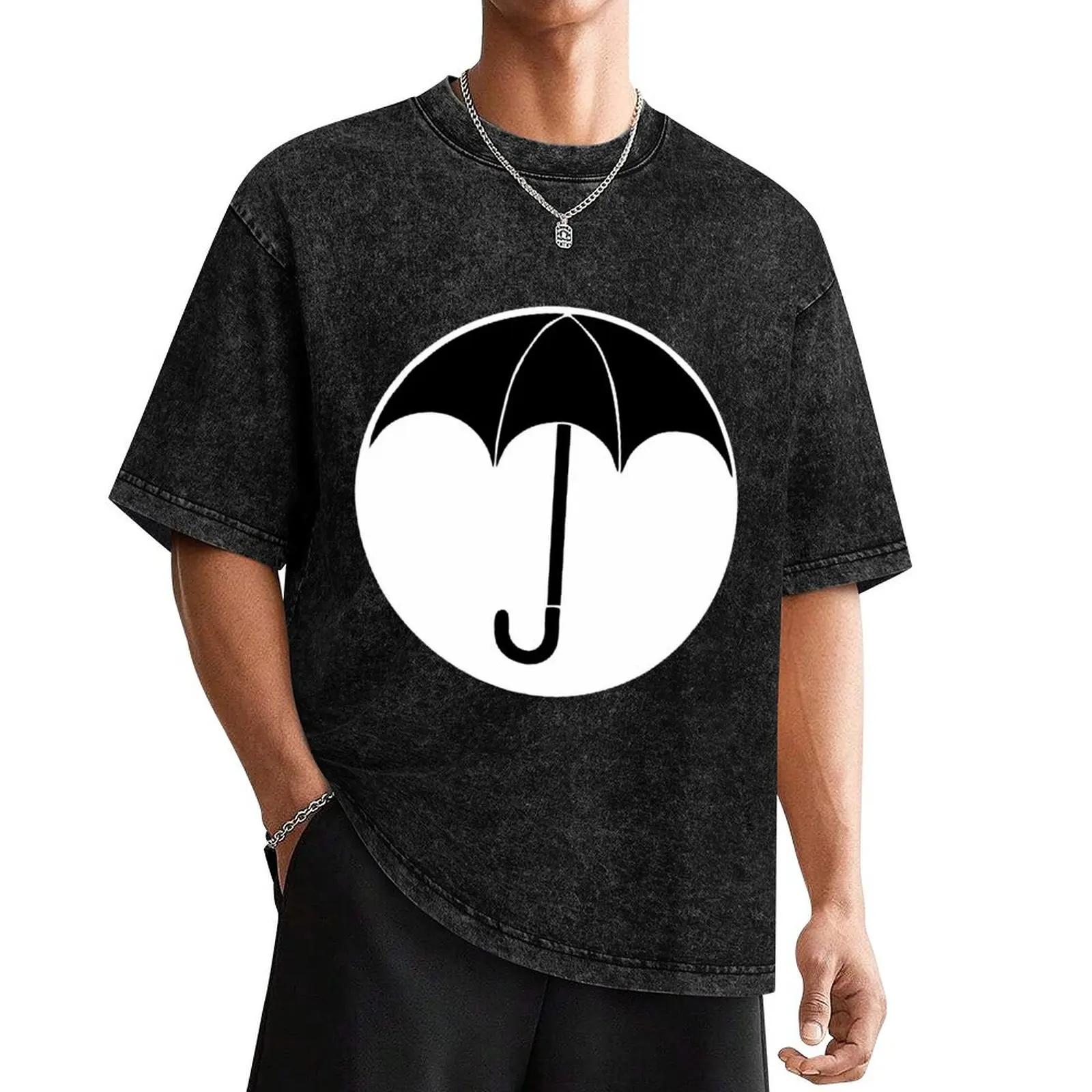 umbrella academy T-Shirt anime figures summer top boys whites Men's clothing