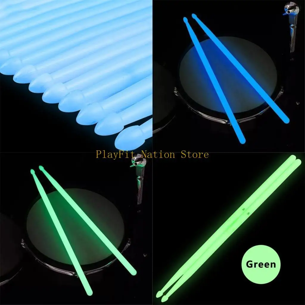 

242F 1 пара со светящимися в темноте флуоресцентными палочками 5А, набор светящихся барабанных палочек