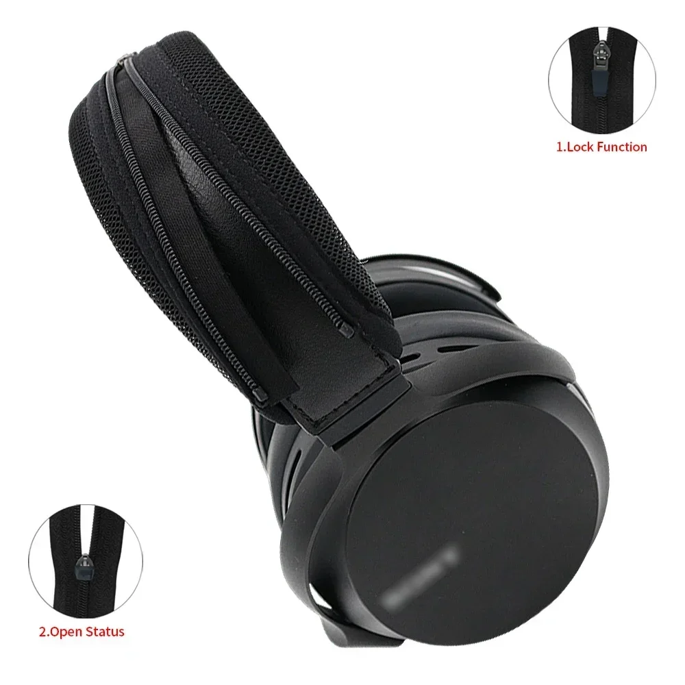 

Advanced feeling Headphone Head Beam Cover for Sony MDR-Z7M2 Earphone Headset Zipper knitted fabric headband protective cover