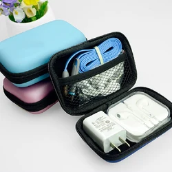 Cases Mini Hard Portable Headphones USB Cable Charger Coin Storage Bags Card Phone Carrying Case Wallet Electronic