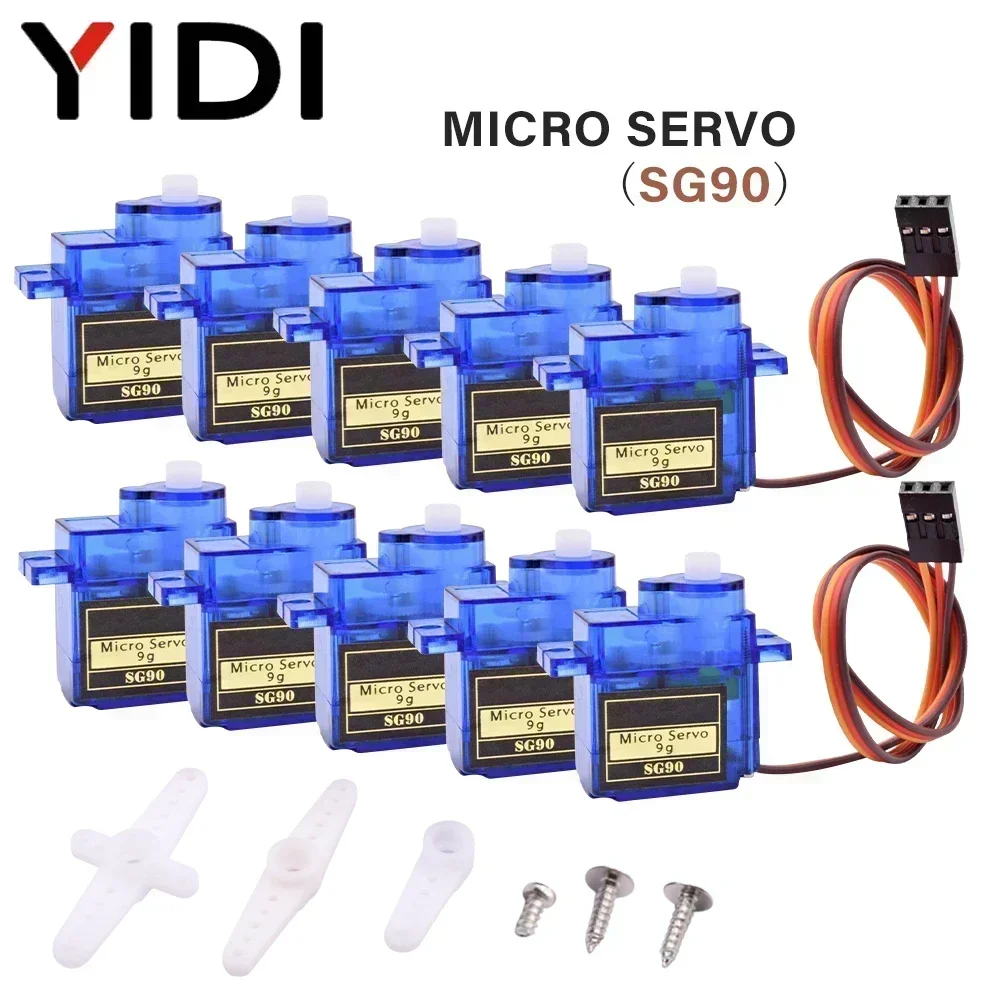 5pcs Arduino Analog Micro Servo Motor Servomotor SG90 9G 180 360 Microservo For RC Car Toy Airplane Helicopter Aircraft Models