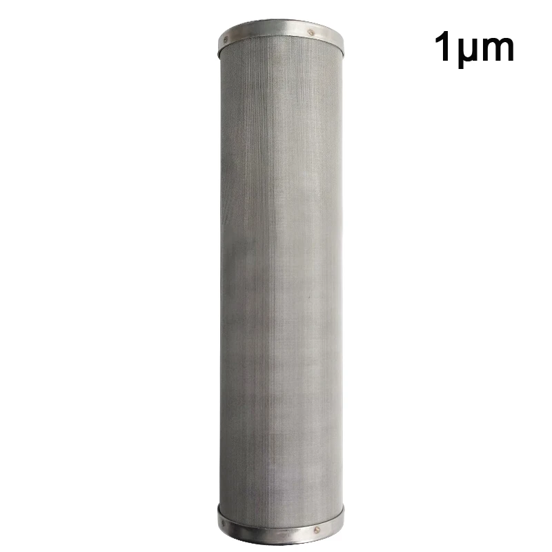 10Inch prefilter water filter, stainless steel screen filter element can clean 1 μ m/5 μ m