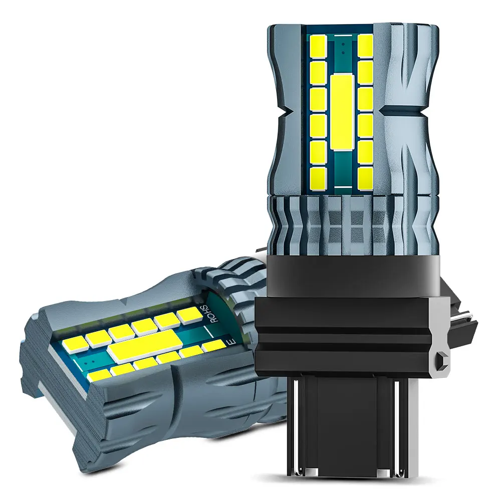 2x3157 P27/7W T25 3156 P27W T20 W21W WY21W 1157 P21/5W 1156 BA15S P21W samochodowa żarówka LED lampa tylna odwrócona hamulca żarówka do kierunkowskazu