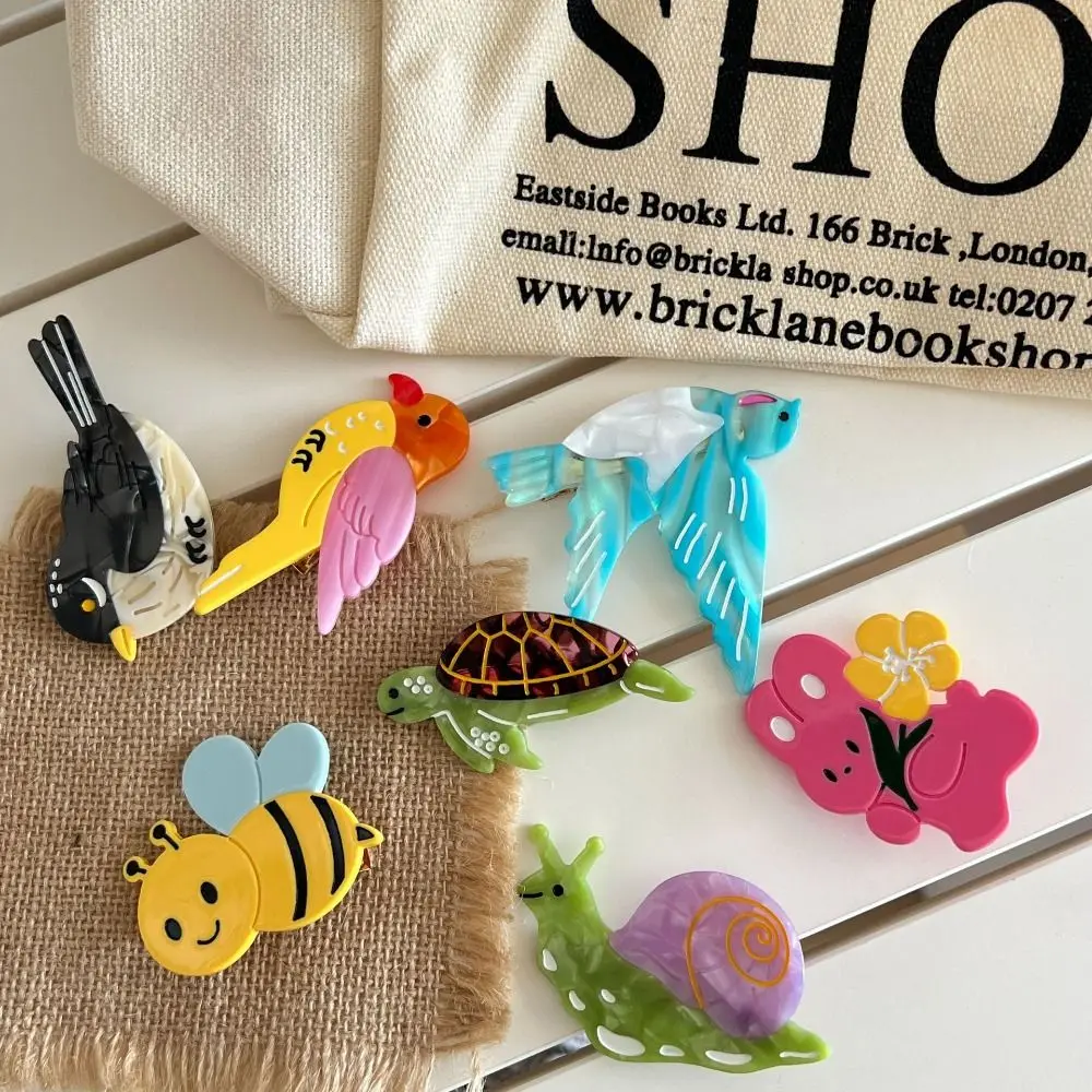 

Fruit Cartoon Animals Hair Clip Vegetable Cute Acetic Acid Flower Hairpin Barrette Korean Style Tulip Duckbill Clip Streetwear