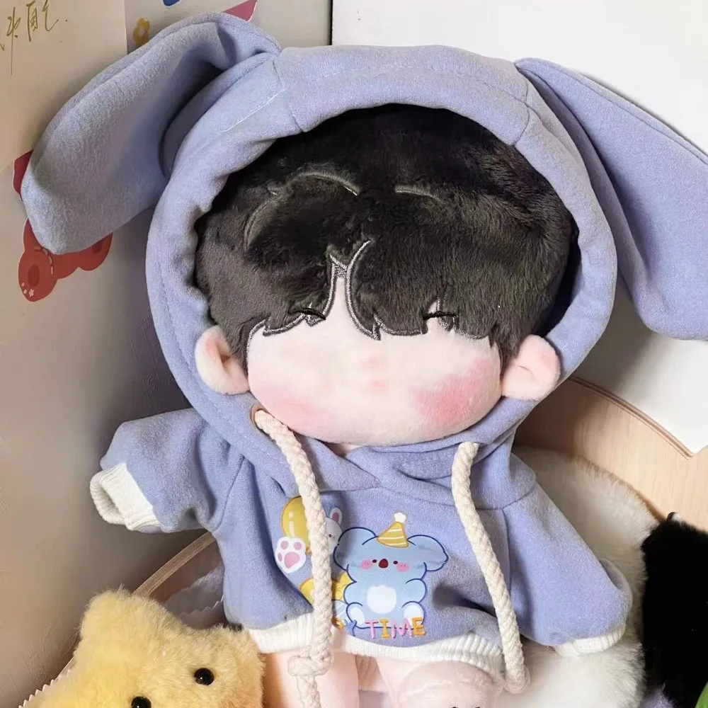 

Handmade Hoodies For 20cm Cotton Dolls Sweatshirt Outfits Fashion Clothes For Plush Idol Dolls Tops Sweater Dolls Accessories