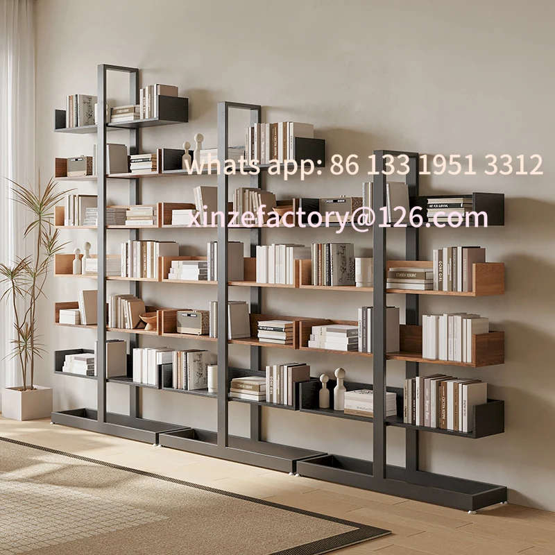 

Customizable Creative bookshelf Floor corner Book display stand Multifunctional figure cabinet