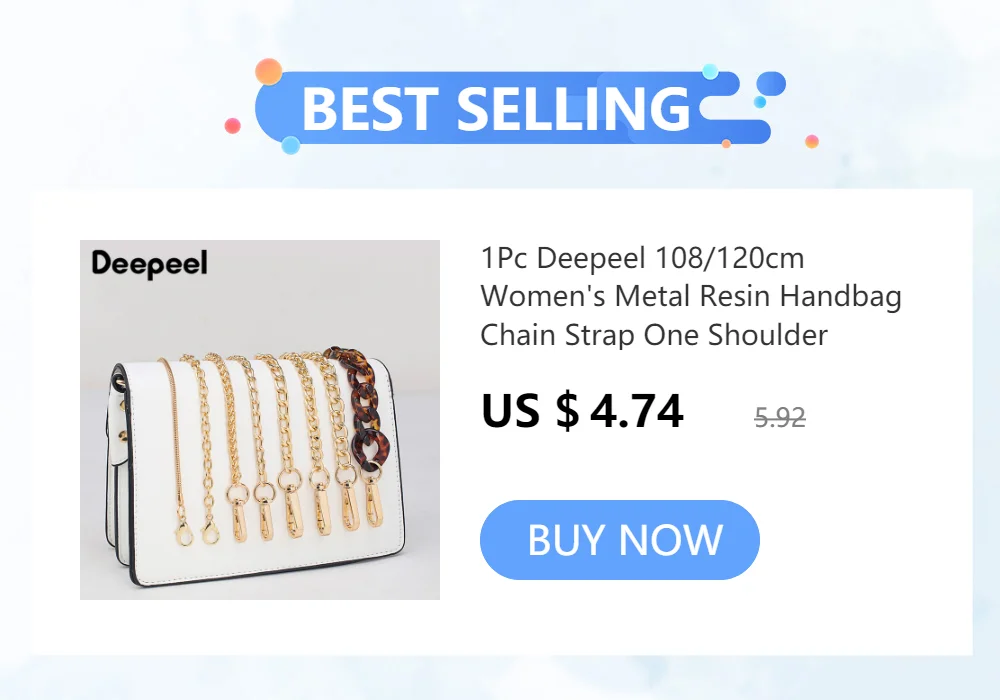 Deepeel 30-60cm Metal PU Leather Round Rope Bag Strap Handbags Handle Luggage Bags Silver Buckle Shoulder Belt Craft Accessories