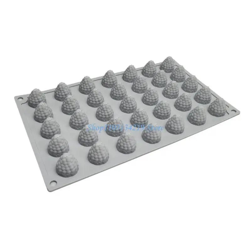 N5KC 3D Strawberry Peanut Fruit Silicone Mold Fondant Mousse Cake Mould Dessert Chocolate Decorating