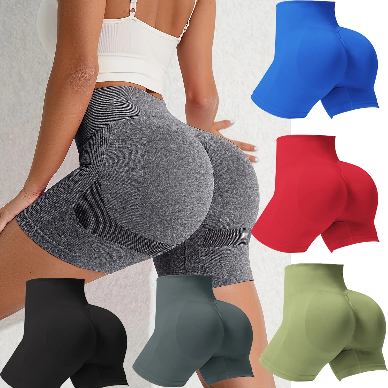 Summer 15 New Color Sexy Tie Dye Shorts Woman Fitness Seamless Butt Lifting Shorts One Pieces Activewear Running Outdoors