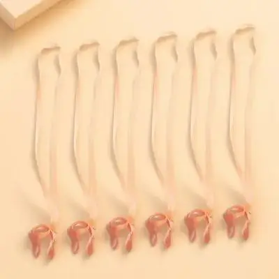 

6 Pcs Nose Clip Entrained Rope Silicone Child Earbuds Strap Plugs for Swimmers Adults