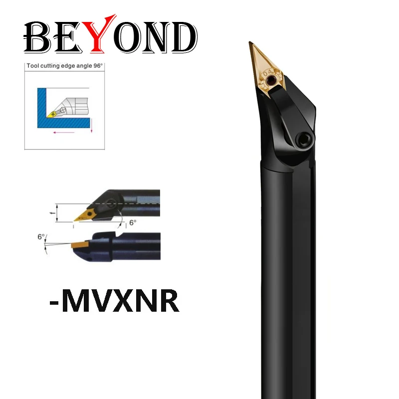 

BEYOND MVXNR MVXNL Boring Bar S20R-MVXNR16 S25S-MVXNR16 Carbide Inserts Shank Use VNMG Lathe Cutter Turning Tools Holder CNC