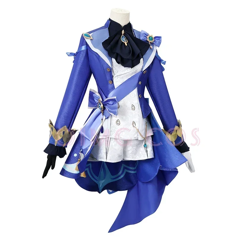 high-quality Furina Genshin Focalors Cosplay Costume Impact Daily Carnival Uniform Wig Anime Halloween Party Costumes Women Game