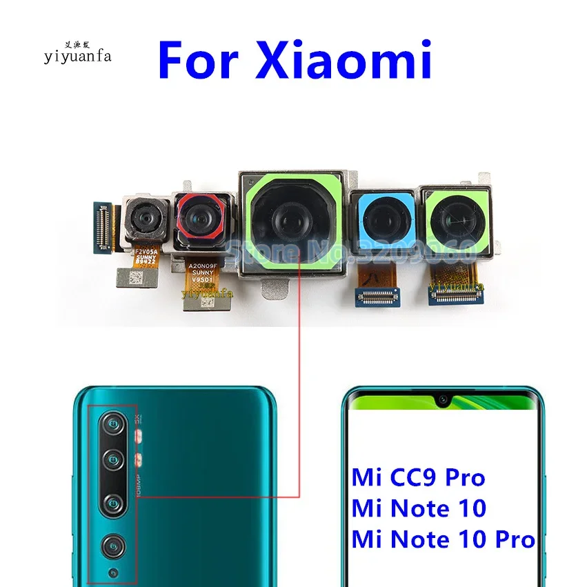 リアカメラ-xiaomi-mi-note-10-lite-用-mi-note-10-pro-note10-ビッグバックカメラ-広角-マクロ-デプスフィールド
