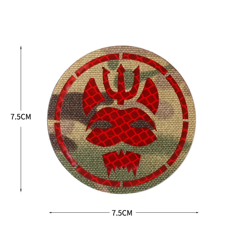 7colors Badges Hook IR Patches Tactical Sewing Clothes Patches Jackets Vests Uniforms Caps Backpacks