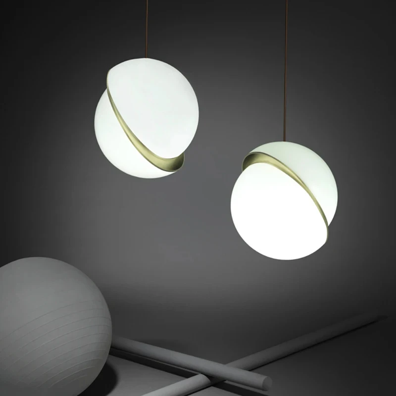 Hallway Classic Chandelier Nordic Minimalist Round Design White Italian Bathroom Chandelier Unique Lustres Office Decoration