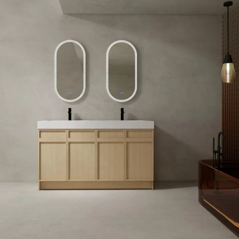 

Modern Luxury Double Vanity Sink Bathroom Cabinet Customizable Luxury for Bathroom Vanity