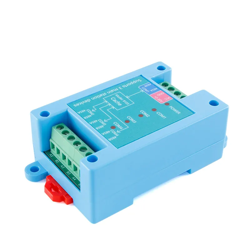 Industrial Grade Three Master and One Slave RS485 Data Interface Conversion Processor Modbus RTU Communication Buffer