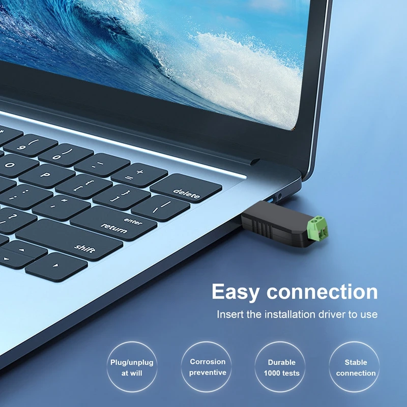 Adaptador Conversor USB para RS485 485, Suporte para Win7 XP Vista Linux, Wince5.0