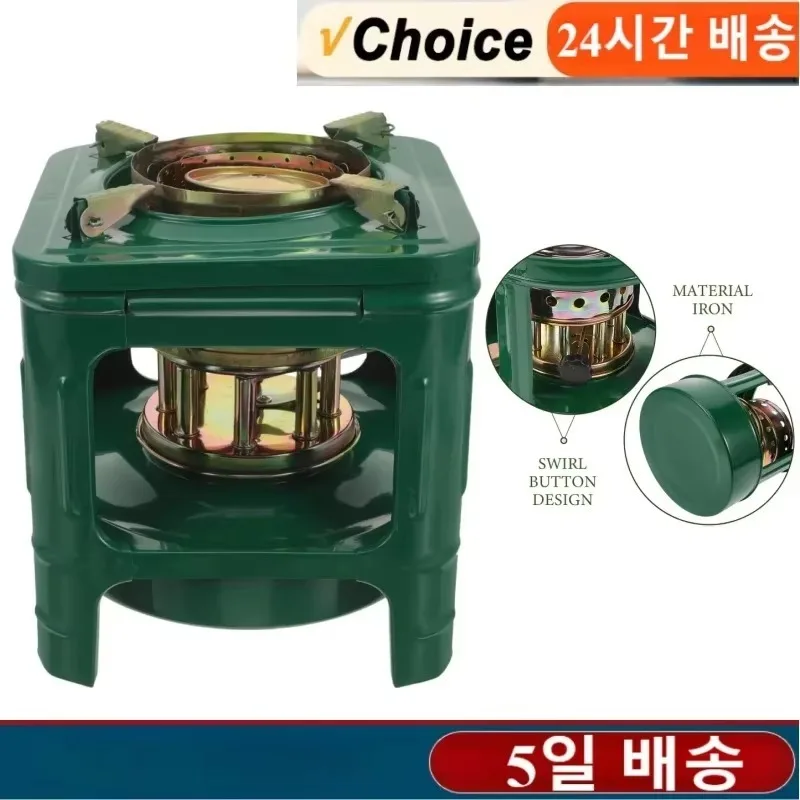 Winter Portable Camp Stove Heating Kerosene Burner 8-Wicks Backpacking Oil Stoves Cooker Camping Stove for Outdoor Adventure