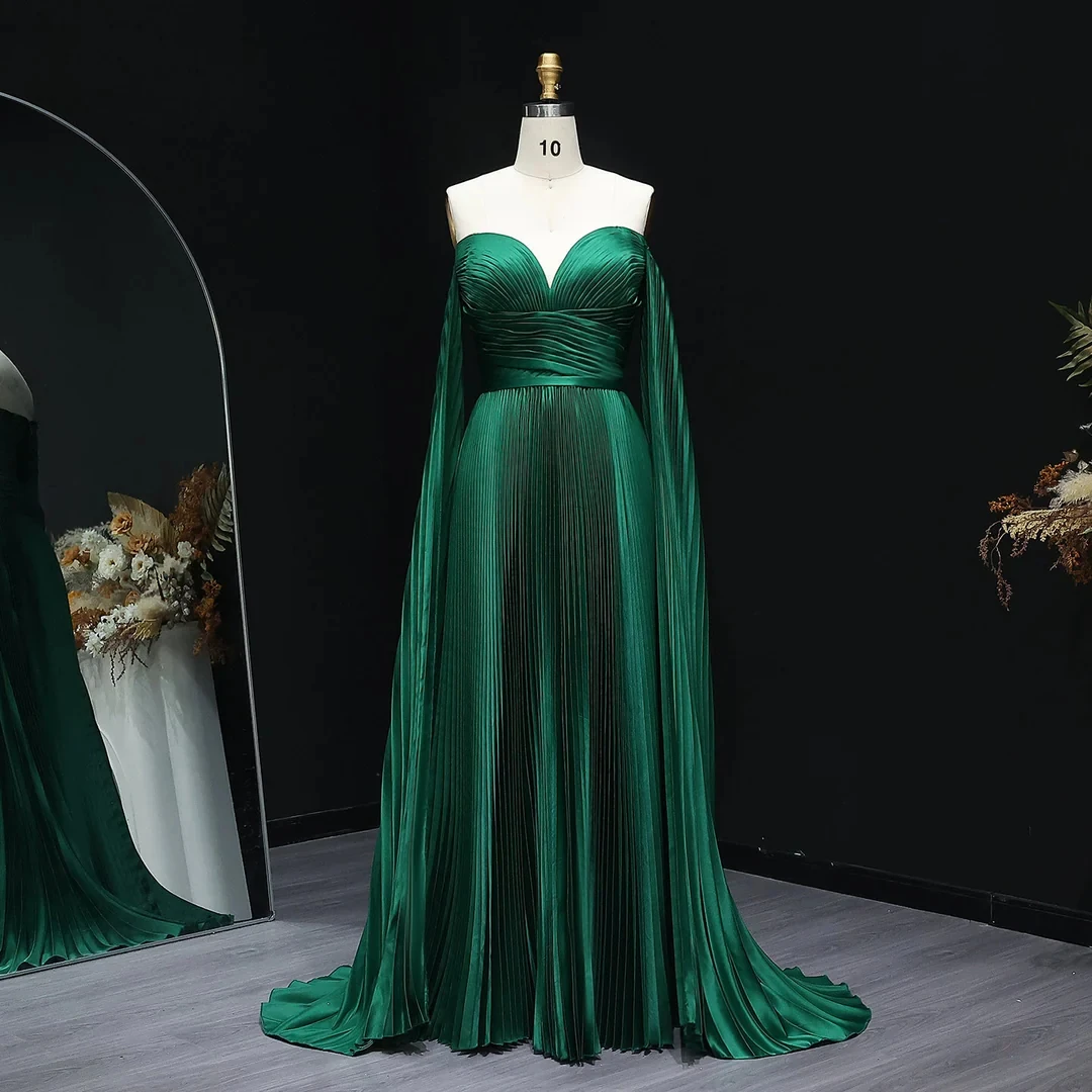 

Gowns Customized Elegant Women's Evening 2025 Luxury Floor Length Sweetheart A-line Satin Pleats Prom Party For Occasions