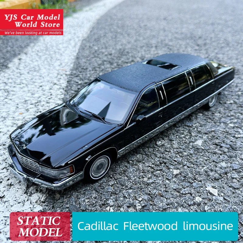 1:18 for Cadillac fleetwood Extended version Concierge car alloy simulation car model collection display display gifts