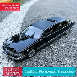 Cadillac fleetwood拡張バージョンシミュレーション車モデル、1:18合金、ディスプレイ、ディスプレイギフト