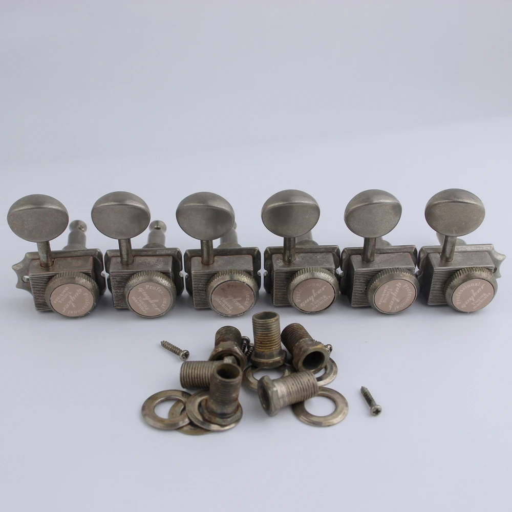 GUYKER New Pattern  Vintage Lock String Tuners Nut Style Electric Guitar Machine Heads Tuners For ST TL Guitar Tuning Pegs