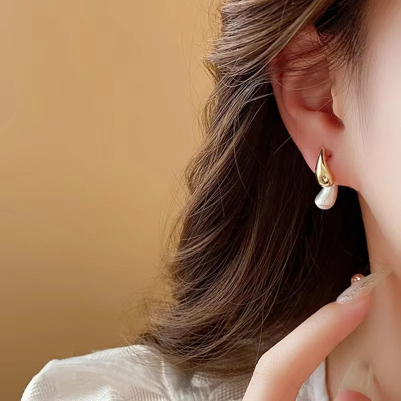 PRISCA | Korean Fashion Waterdrop Earrings for Women Copper Charms Gold Plated Classic Xuping Jewelry