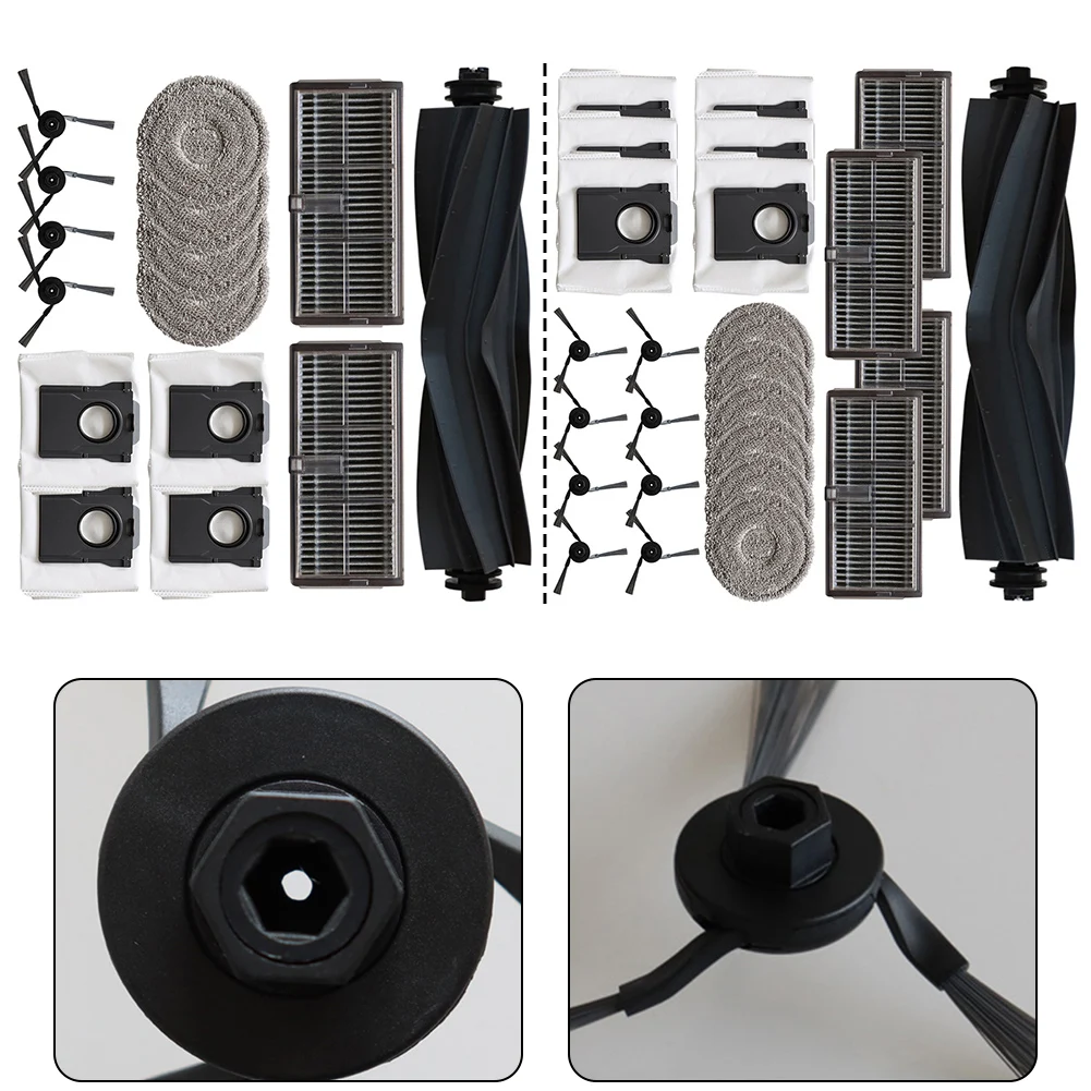 

For MOVA P10 Pro And Ultra Robotic Vacuum Cleaners Replacement Main Brush, Side Brushes, Filter, Mop, And Dust Bag