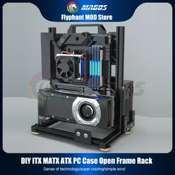 Diy-PCゲーマー用キャビネット,PCタワー用Matx atex用シャーシ,オープンケース,書斎,水冷却システム,デスクトップゲーム