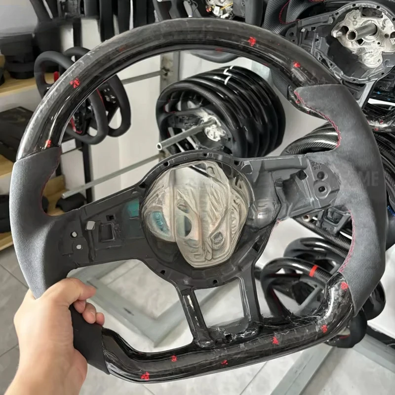 

Руль из кованого карбона для Volkswagen Golf MK7 7.5 GTI GTD GTE R 2013-2020, Polo GTI