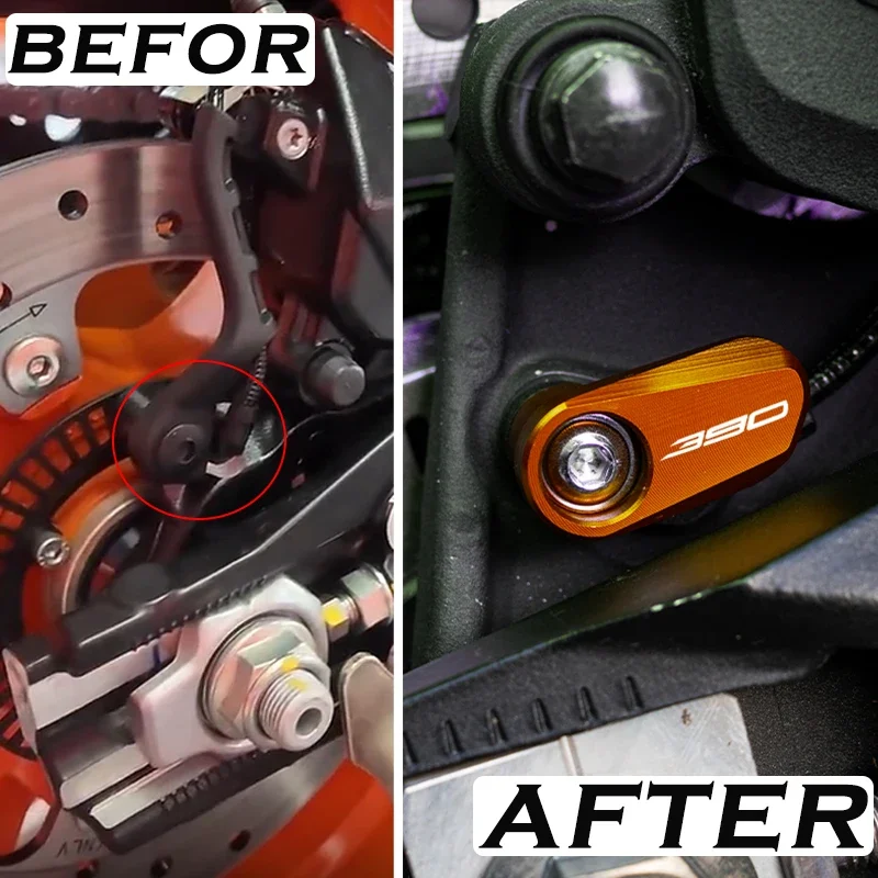 KTM 390アドベンチャー 390ADVデューク 390 125 250 2024 RC390 2019-2024 オートバイ フロント リアホイール ABSセンサー保護ガードカバー