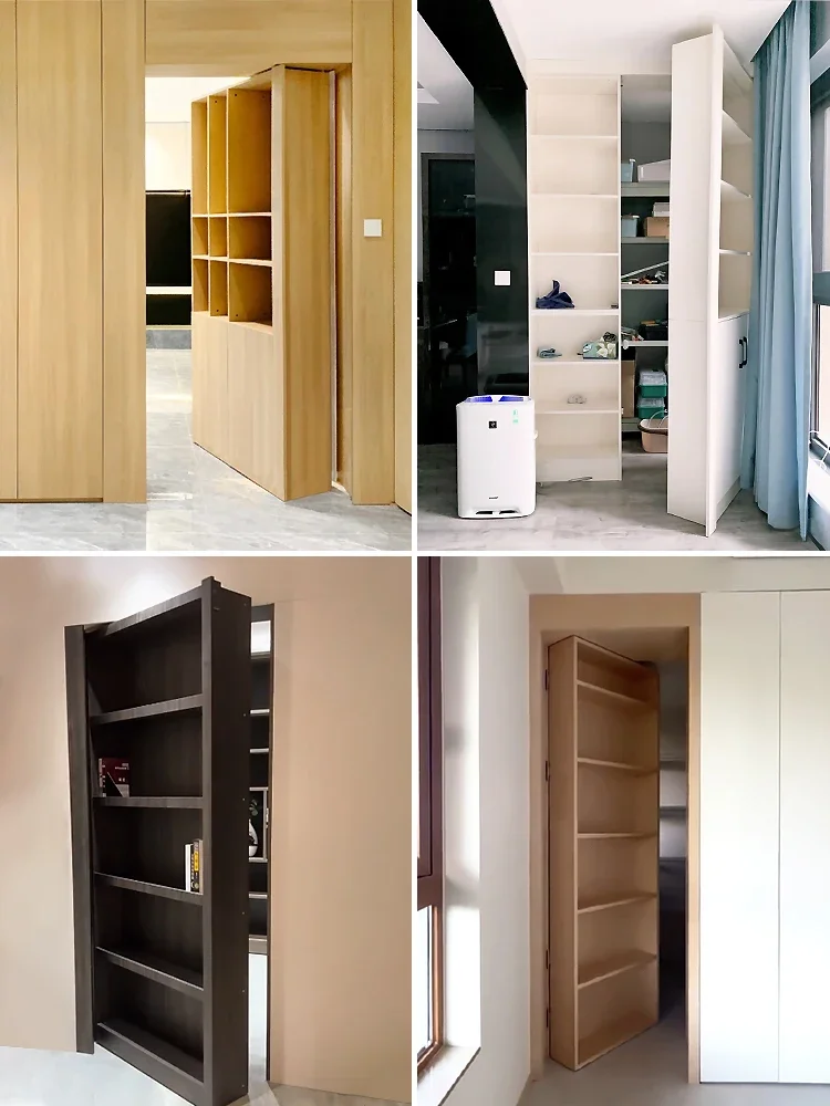 manual rotation hidden room cabinet invisible door heavy duty wheel 500kg universal nylon caster 360 degree silent ground wheel