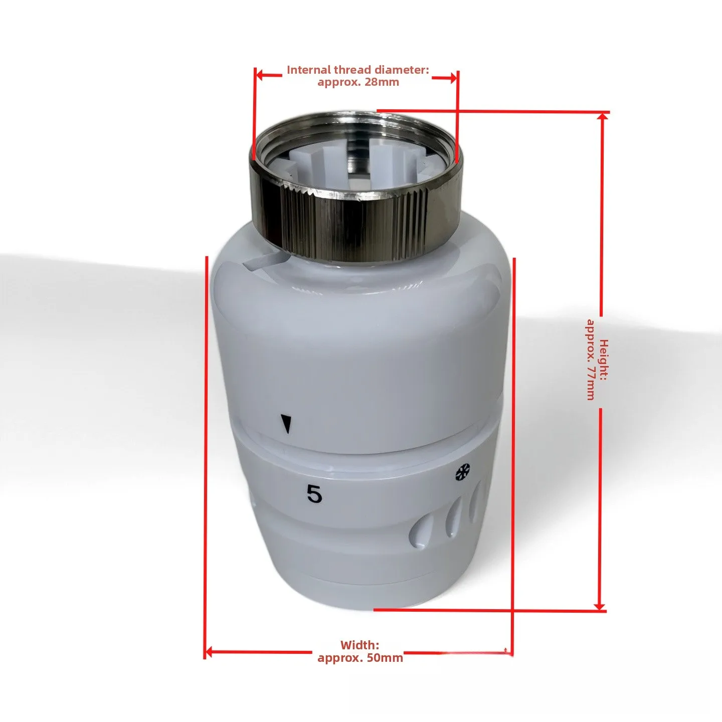 Underfloor Heating Thermostatic Valve Head M30x1.5, 5-Level Temperature Control Radiator ValveThermostatic Radiator Valve