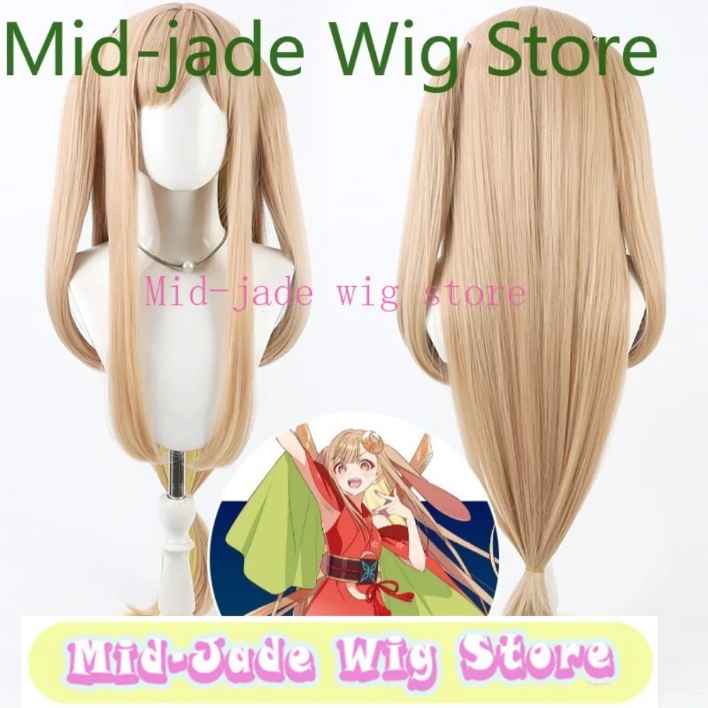 Cosmic Princess Kaguya! Kaguya Cosplay Wig Long Straight Hair with Bangs Heat Resistant Synthetic Anime Wigs Halloween Party