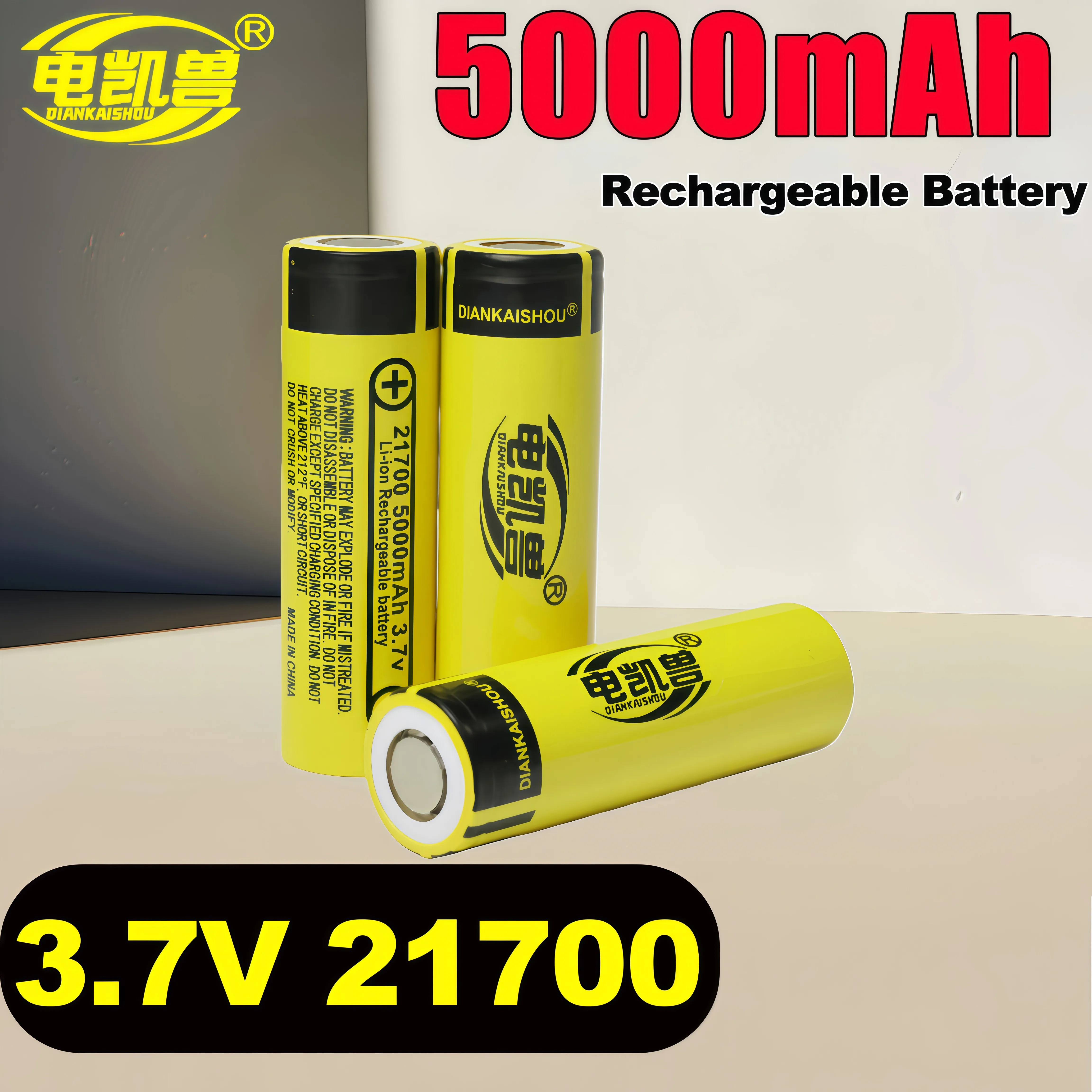 

100% новый оригинальный литий-ионный аккумулятор 3,7 В INR21700, 40 А, 5000 мАч, 10C Rue Capacity Power для электроинструментов, перезаряжаемая батарея